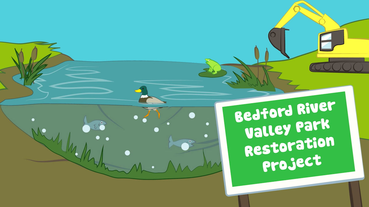 Animation still Bedford River Valley Park.