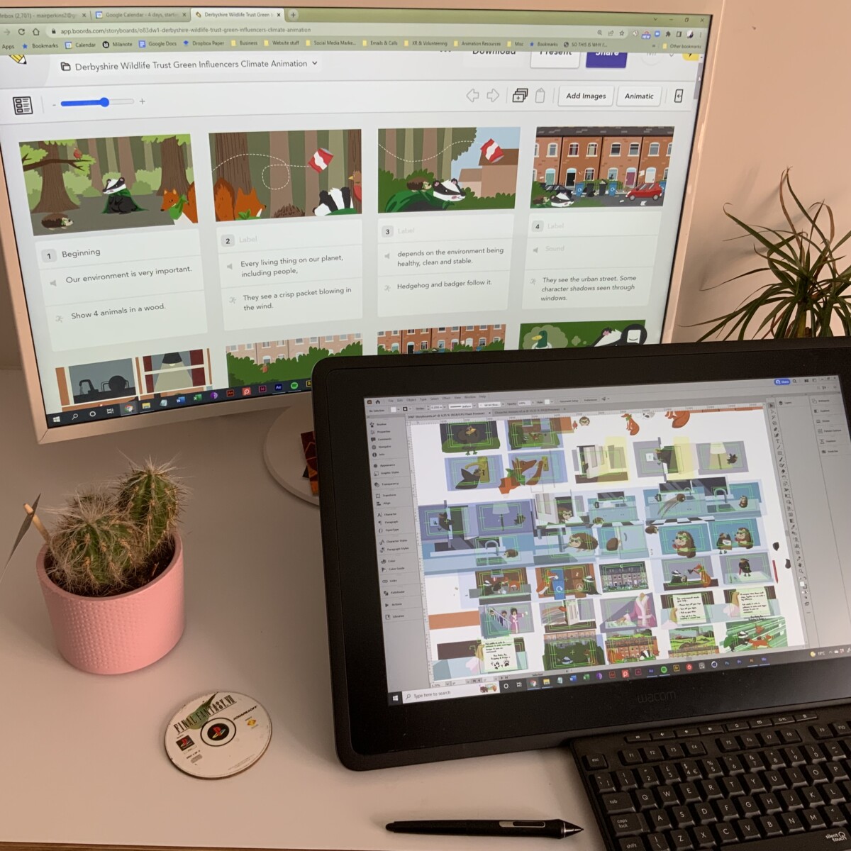 Derbyshire Wildlife Trust Animation illustration production.