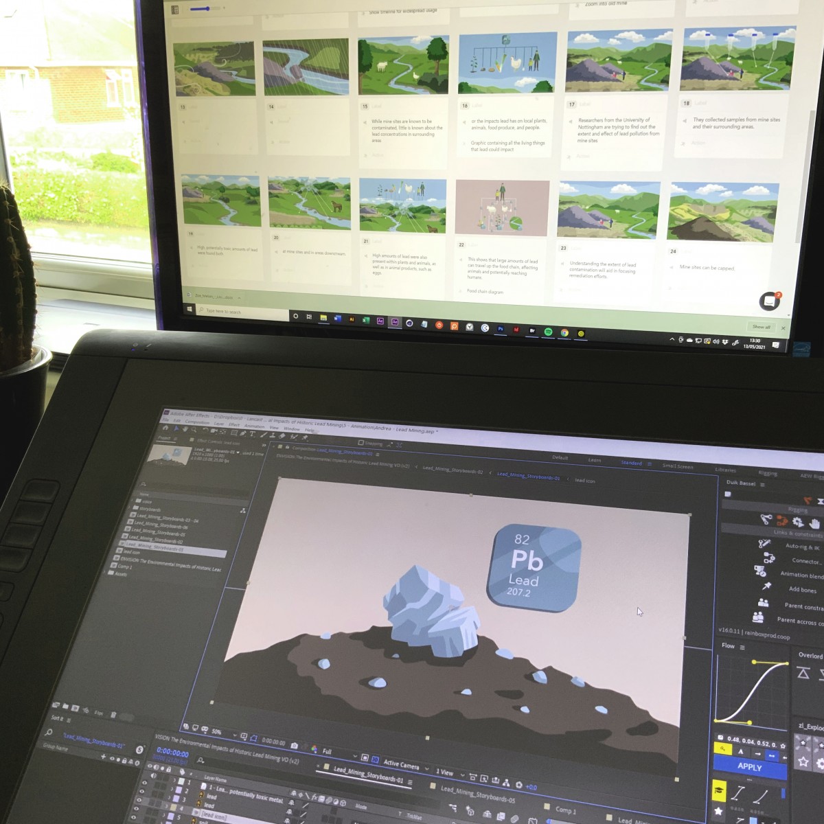Animation in After Effects.