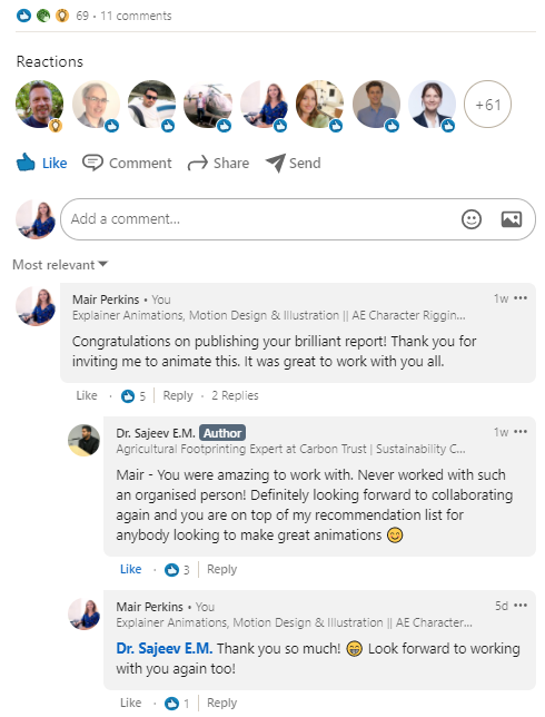 LinkedIn screenshot.