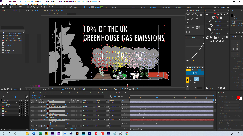 After Effects screenshot of animation.