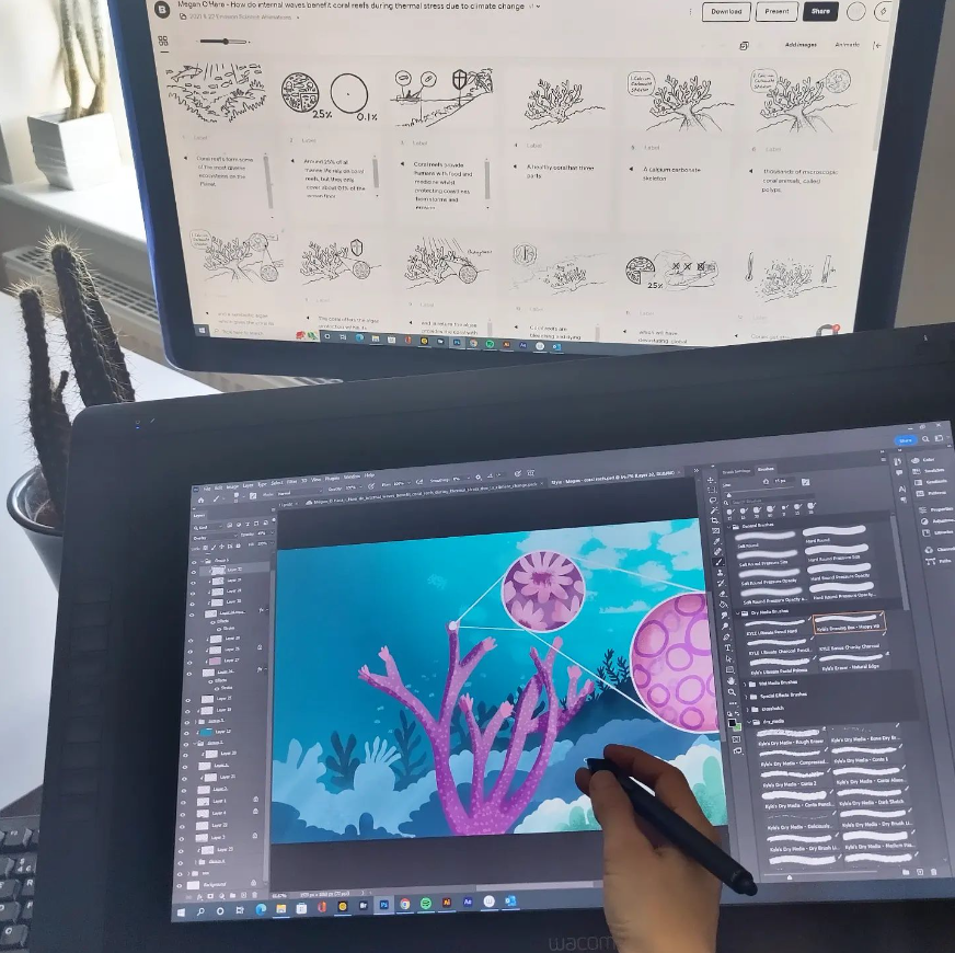Animation sketched storyboards and style concept.