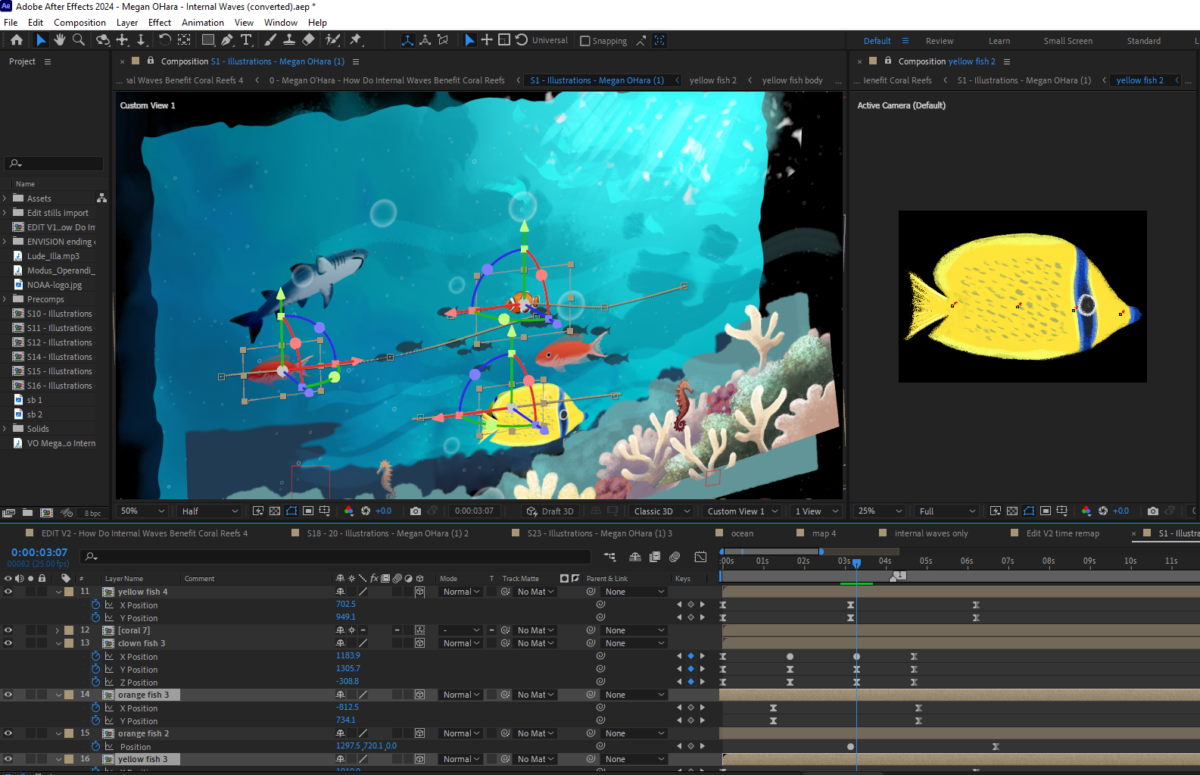 Coral Reef After Effects animation.