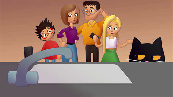 Explainer animation character designs.