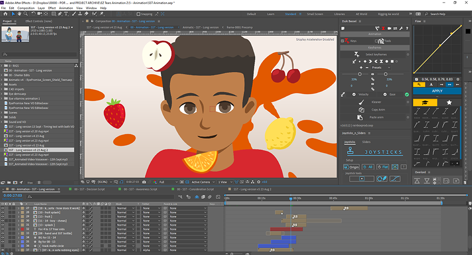 Animation in After Effects.