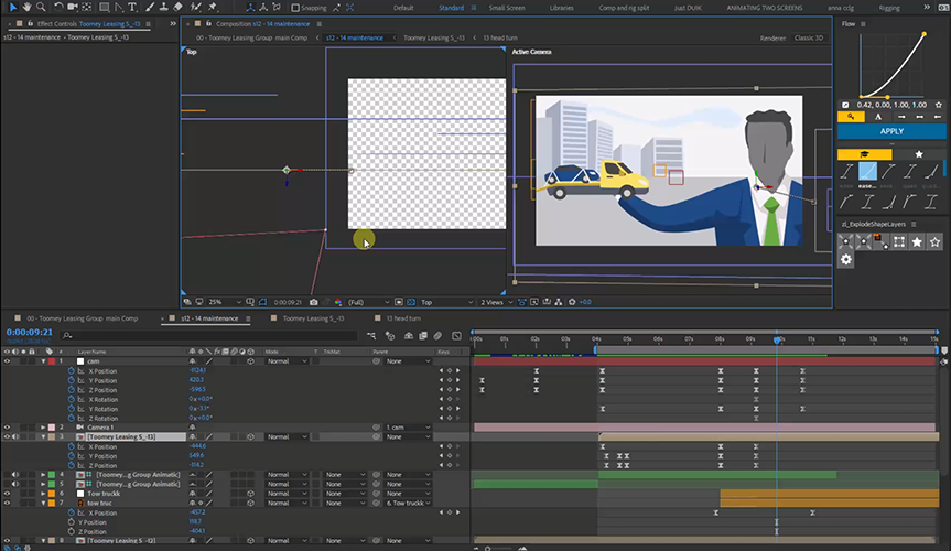 Behind the scenes of the animation production.